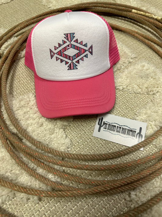 Pink Serape Trucker Hat