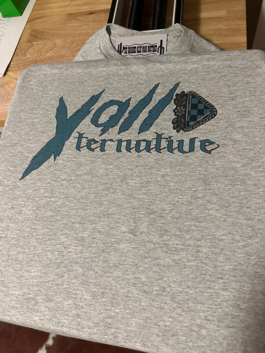 Yall Ternative Turquoise Graphic Tee