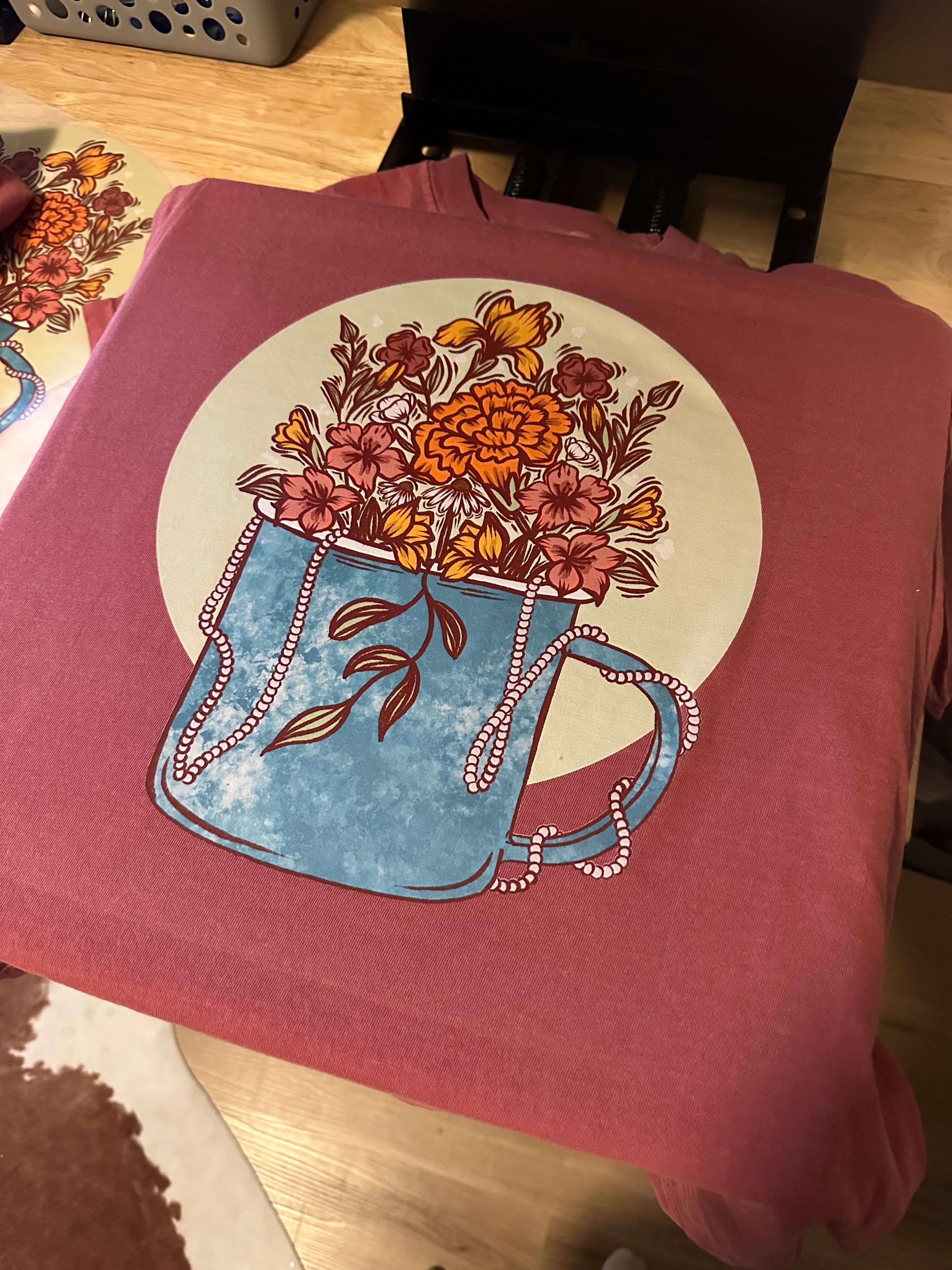 Cup of Spring graphic tee - Comfort Colors