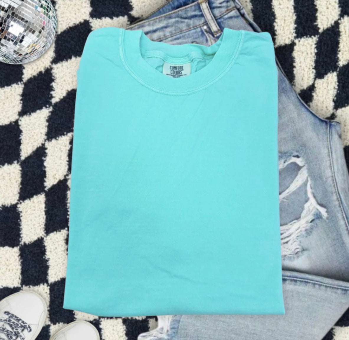 adelynn tshirt - bright blue