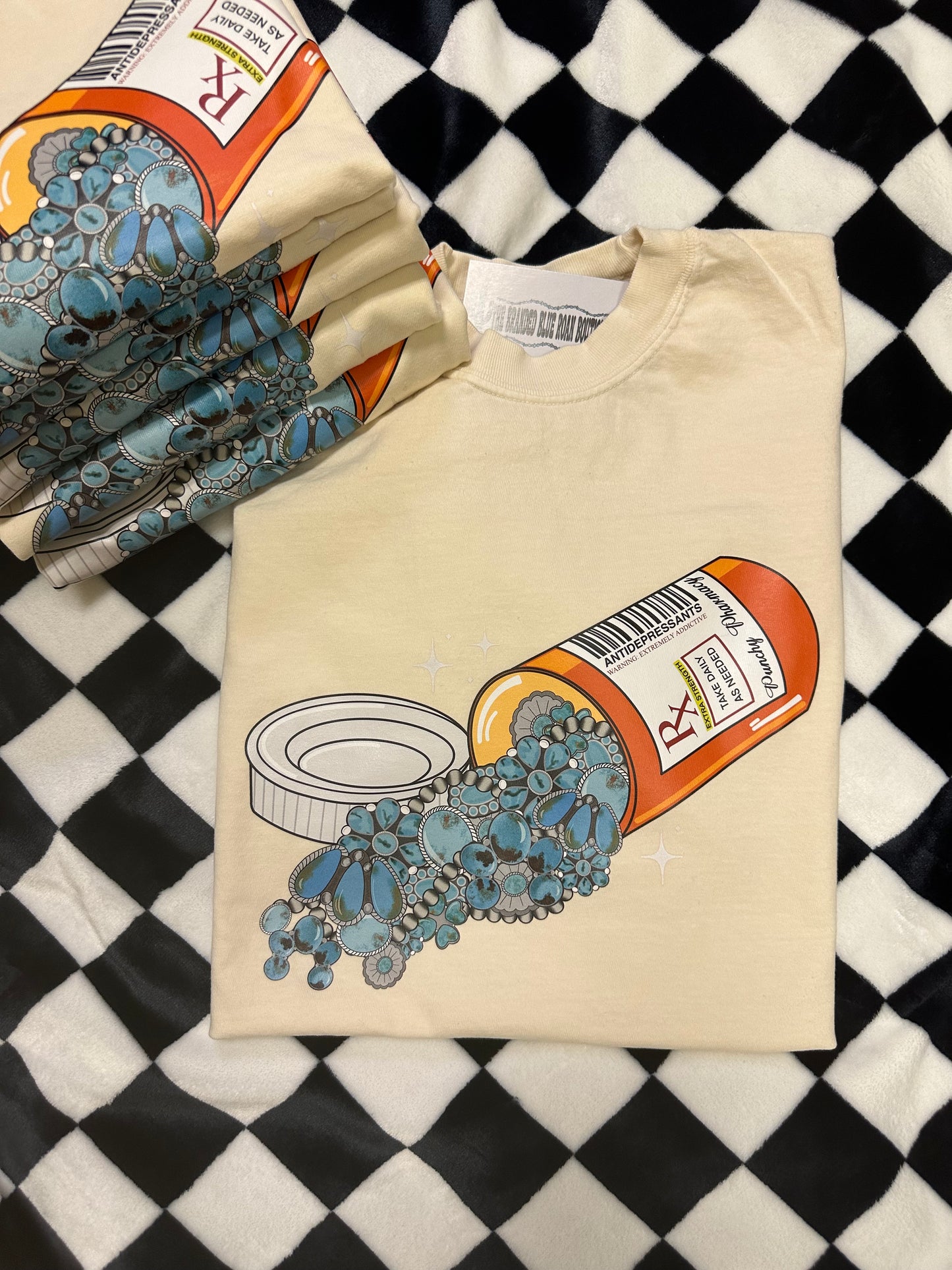 Happy Pills graphic tee - Comfort Colors