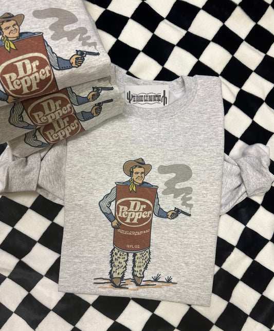 Dr Pepper Cowboy Western Graphic Tee