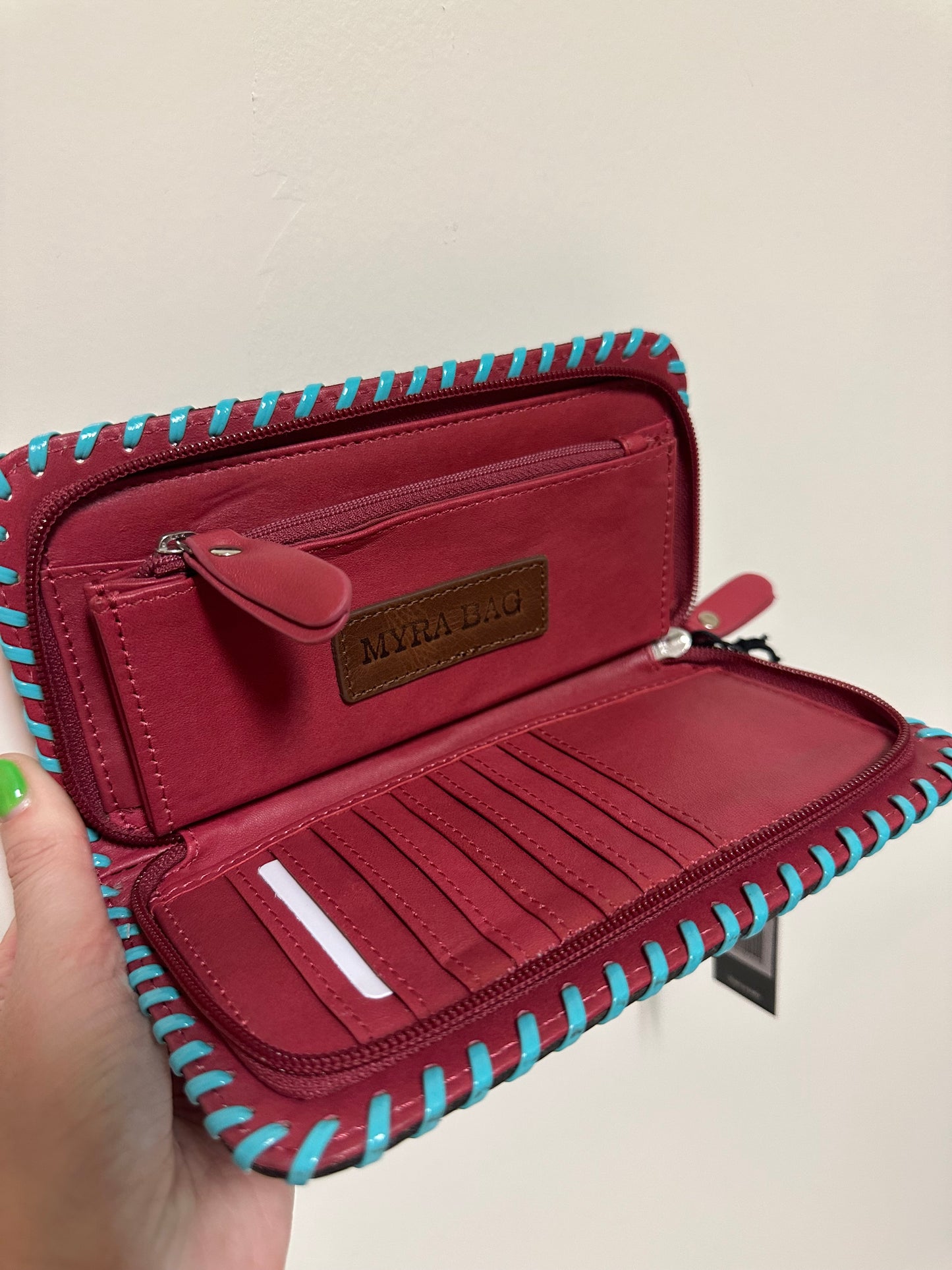 Red Ruby Tooled Wallet