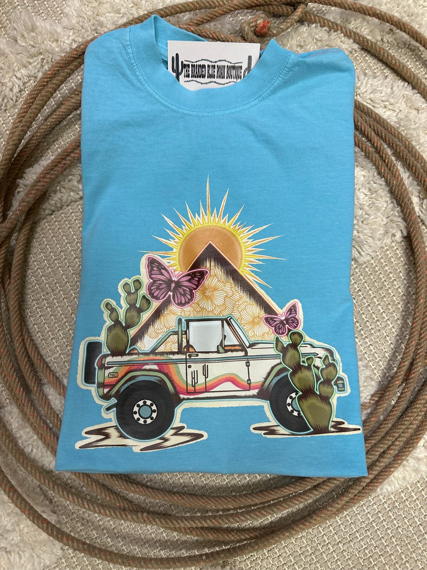 Boho Bronco graphic tee - Comfort Colors