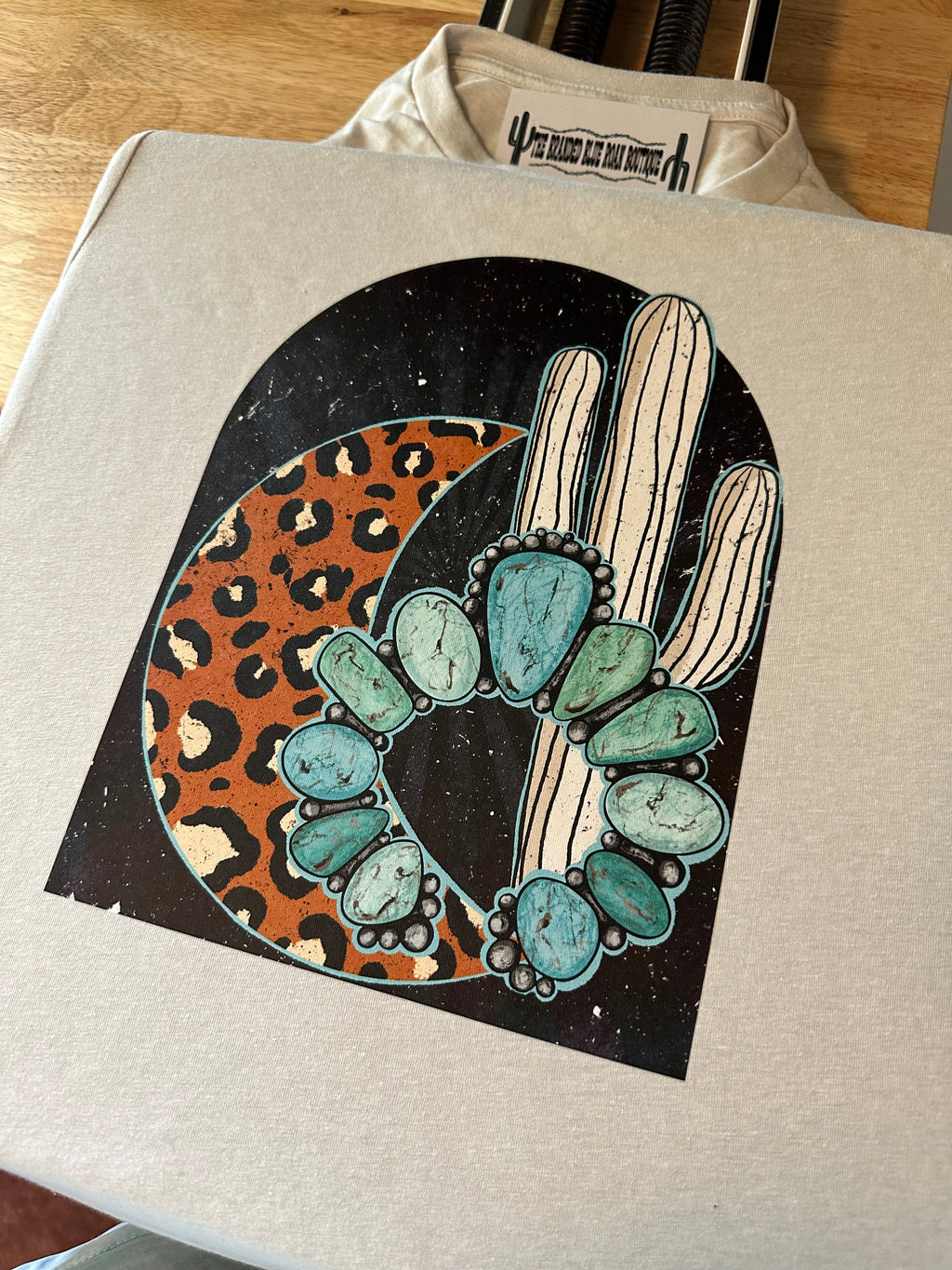 Leopard Moon w/ Cactus Tee