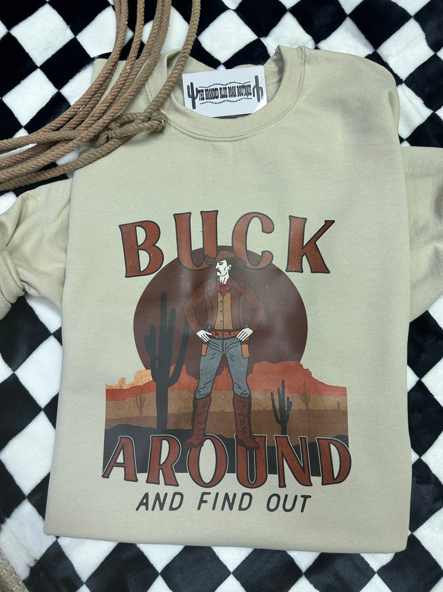 Buck Around and Find Out Western Graphic