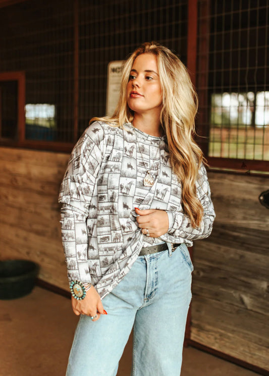 LONG SLEEVE Hi Horse Vintage