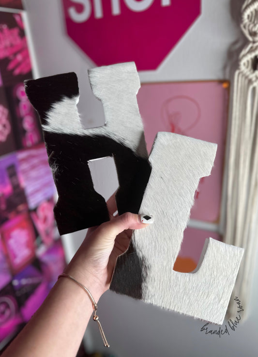 Cowhide Letters