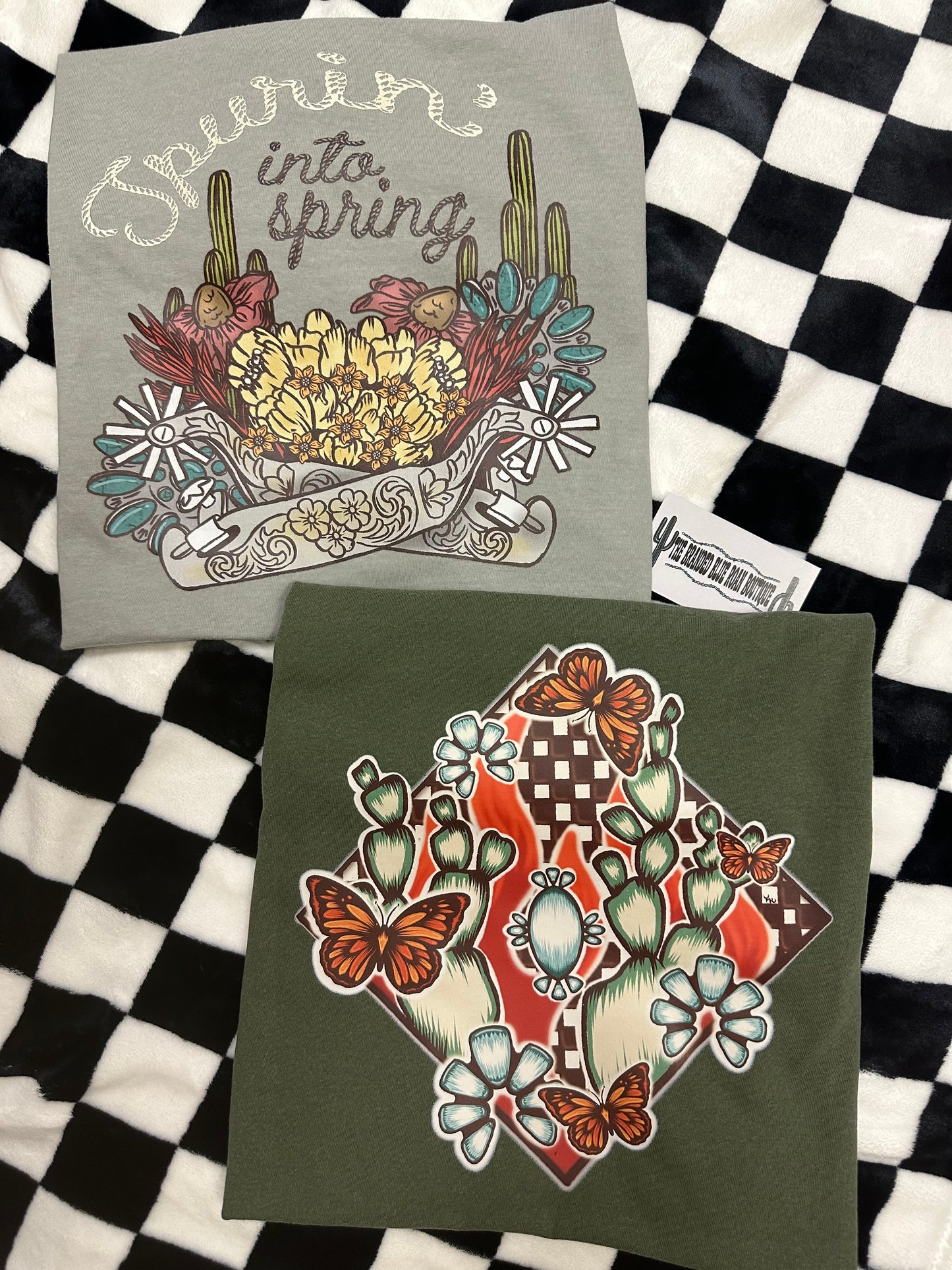 Spurin Into Spring graphic tee - Comfort Colors