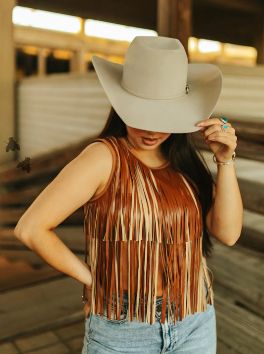 Girls Best Fringe - Saddle