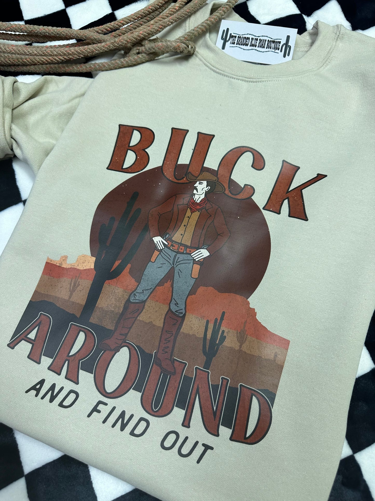 Buck Around and Find Out Western Graphic