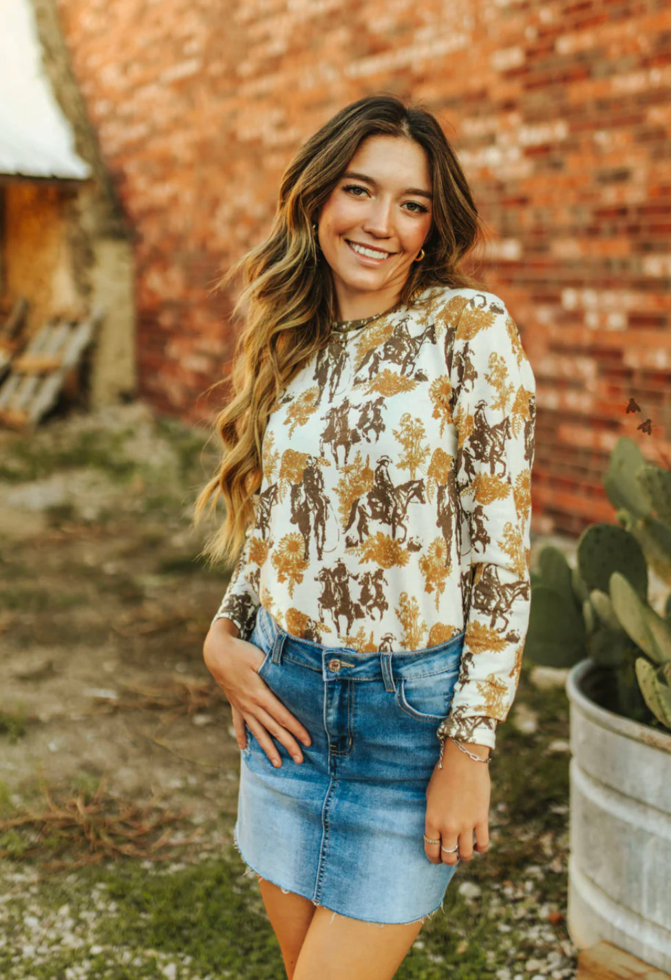 SALE-  Fall Fencelines Long Sleeve