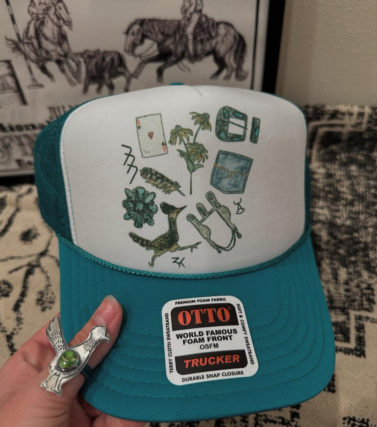 Blue Roadrunner & Cinches 3.0 Trucker Hats