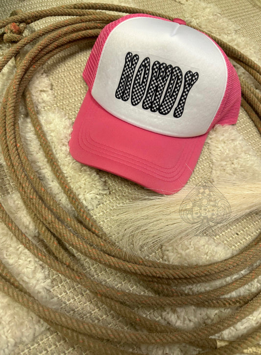 Pink Howdy Trucker Hat