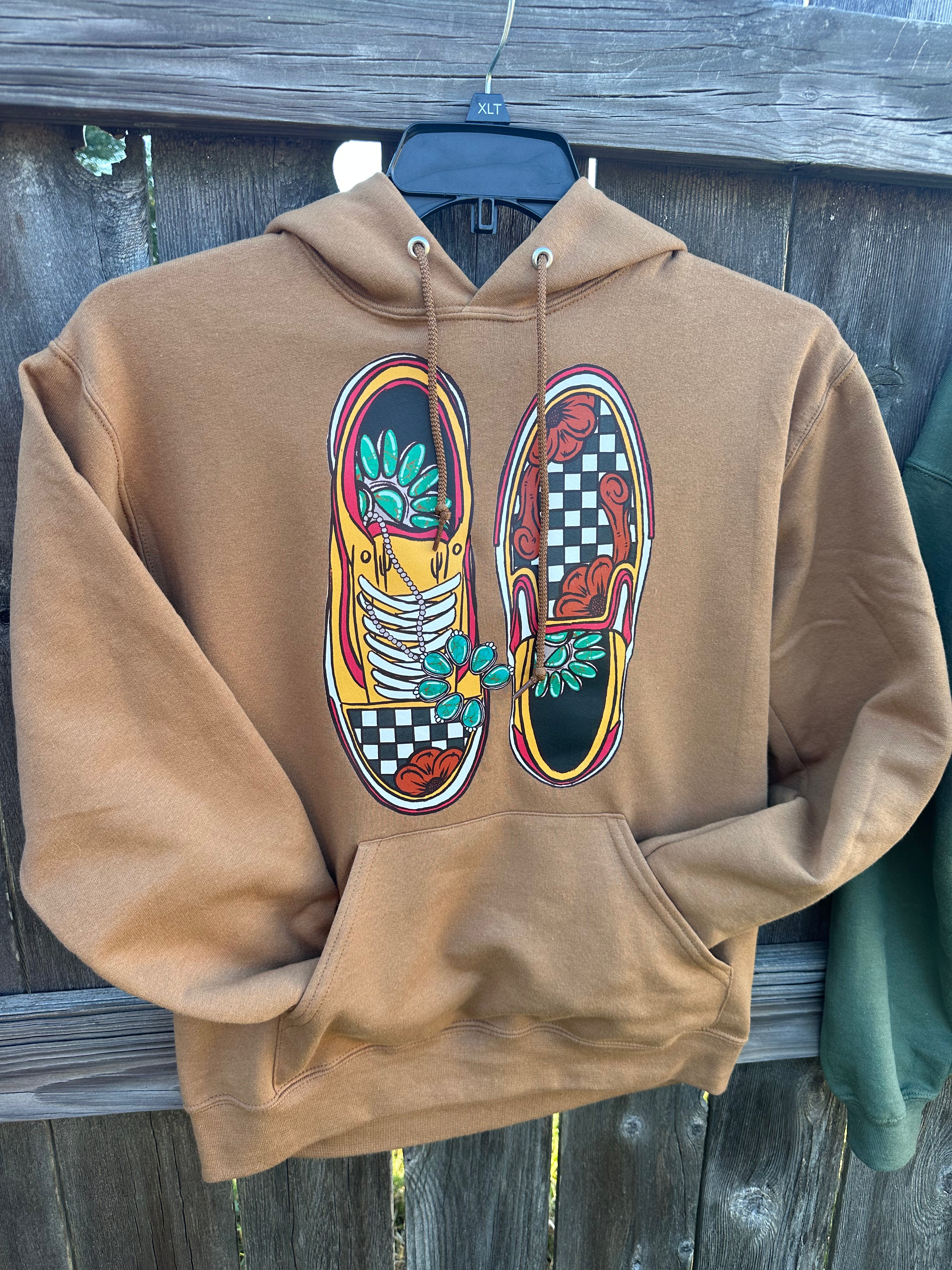 Checkered Shoes Wild Hoodie