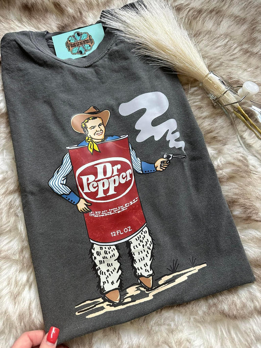 Dr. Pepper Can Cowboy  - Comfort Colors