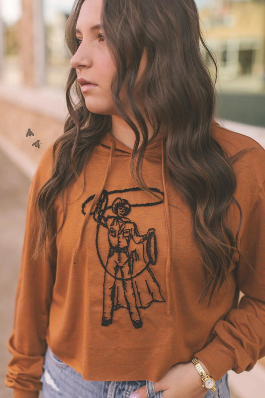 Cowboy Caller Cropped Hoodie