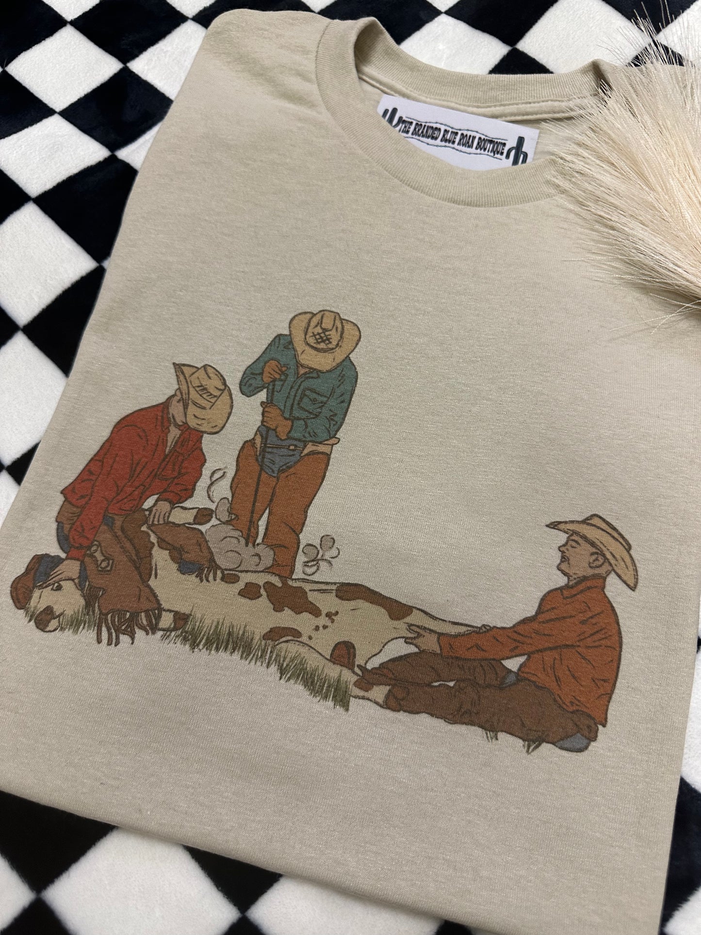 Cattle Brandin Western Graphic Tee