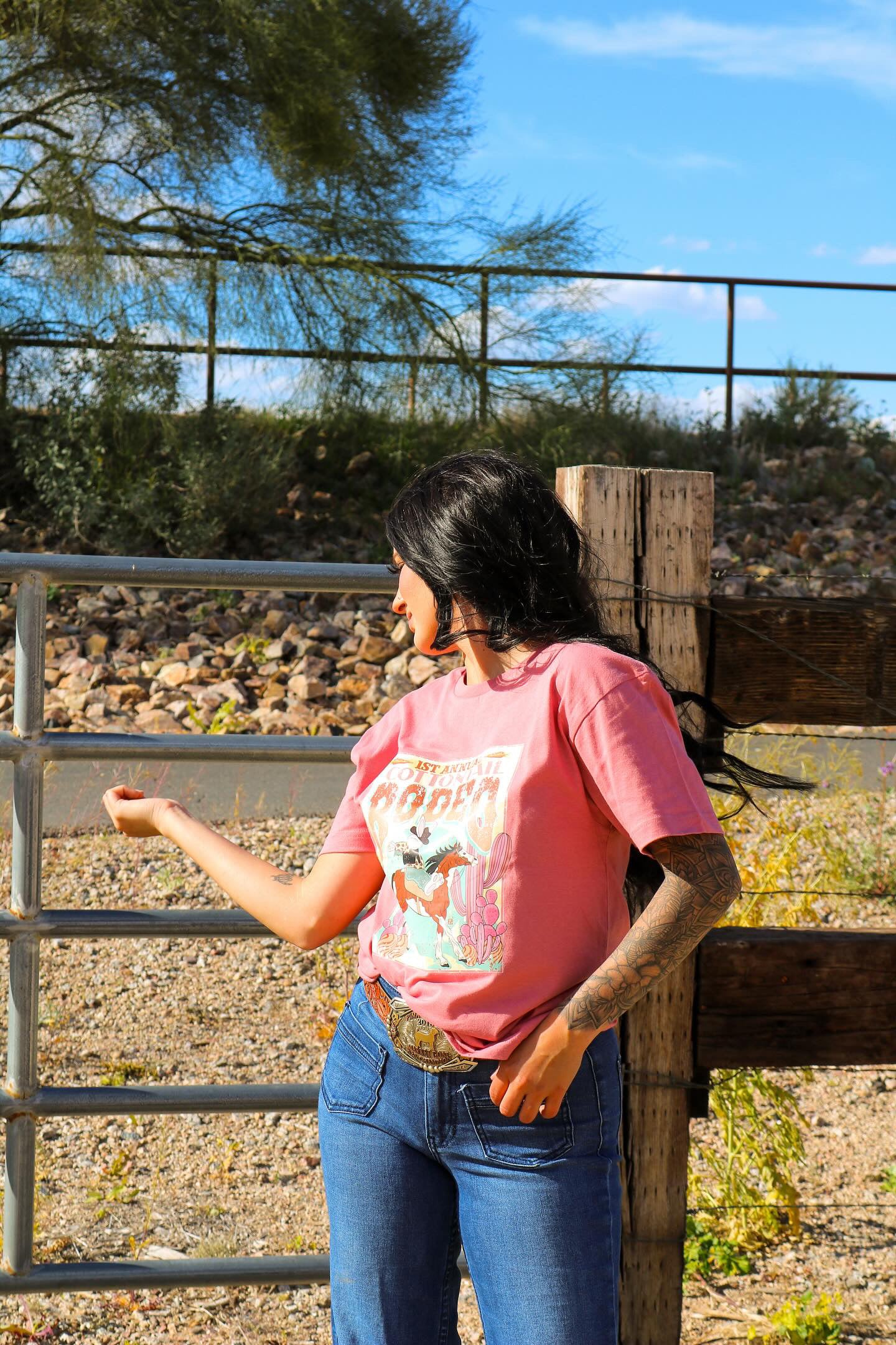 Cottontail Easter Rodeo graphic tee