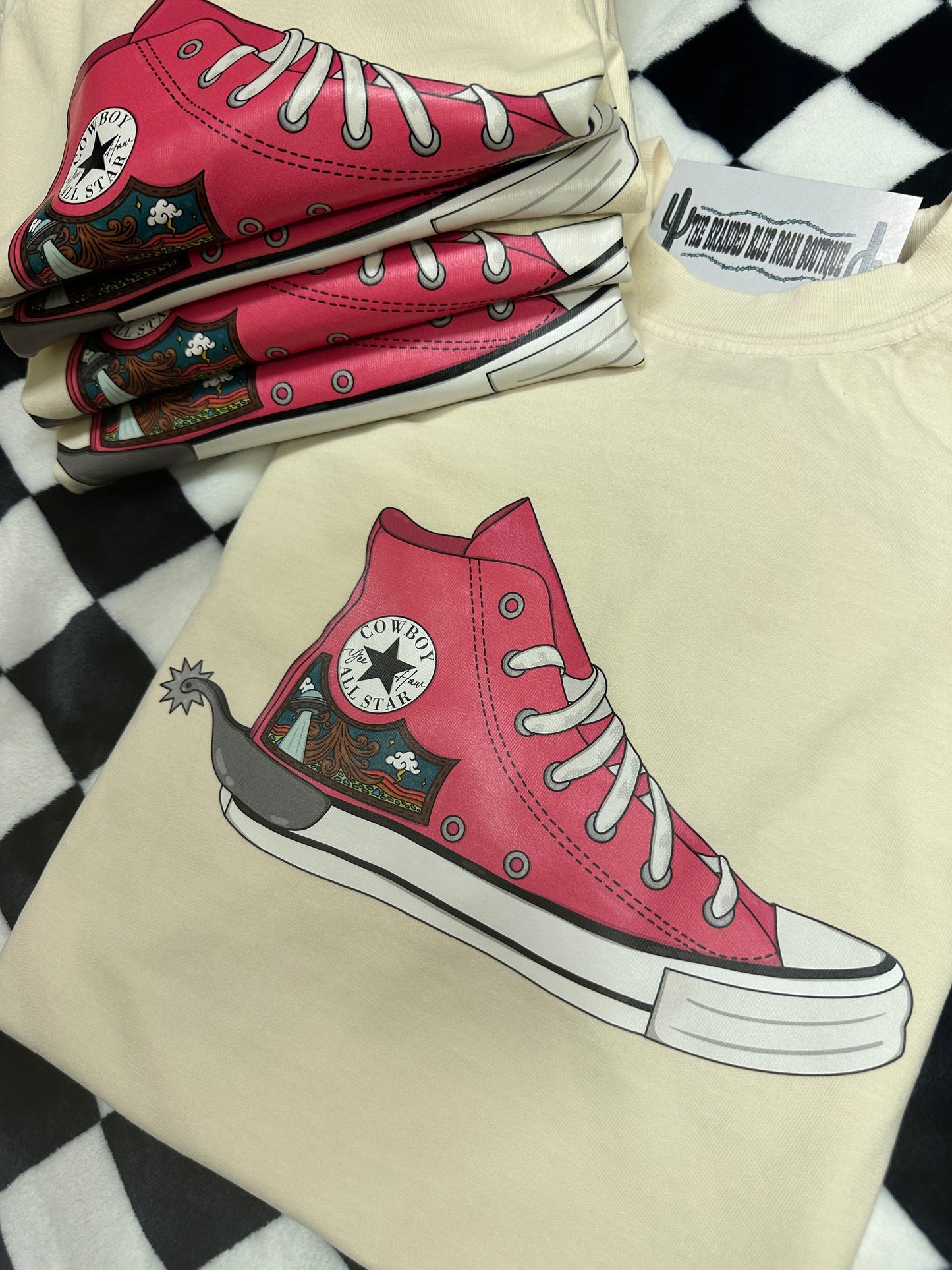 Cowgirl Chucks graphic tee - Comfort Colors