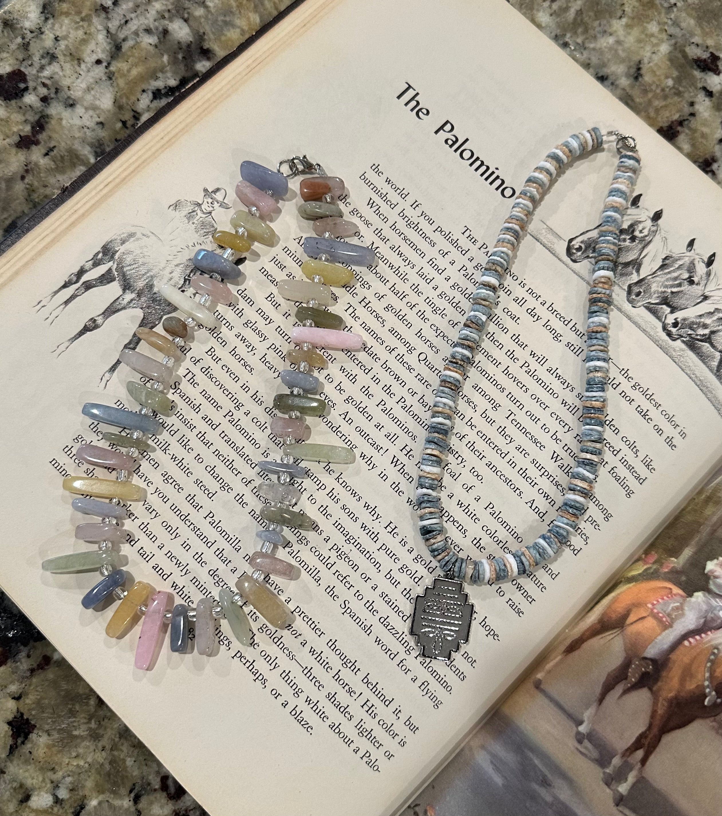 The Dahlia & Magnolia Necklaces