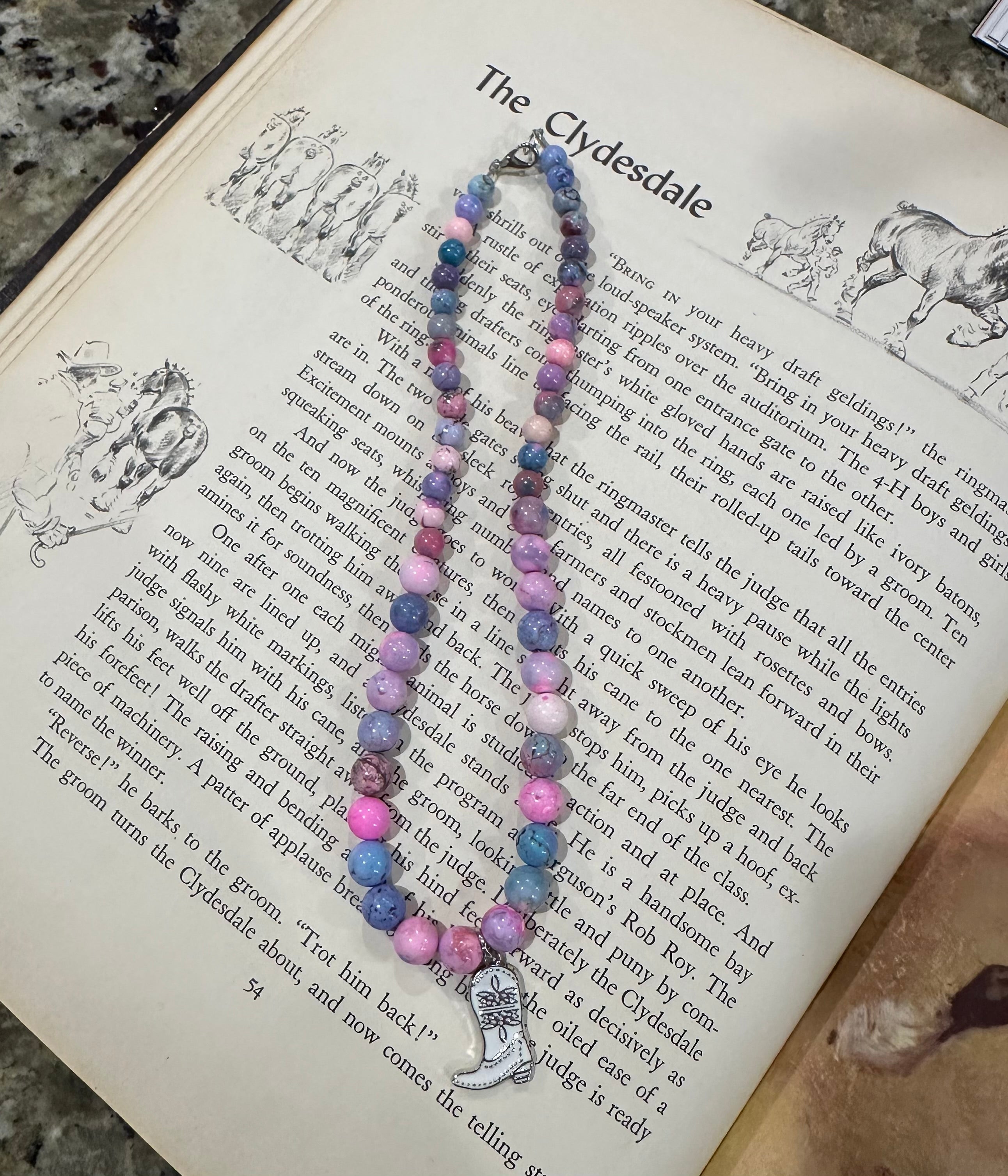 Pink Roper Necklace