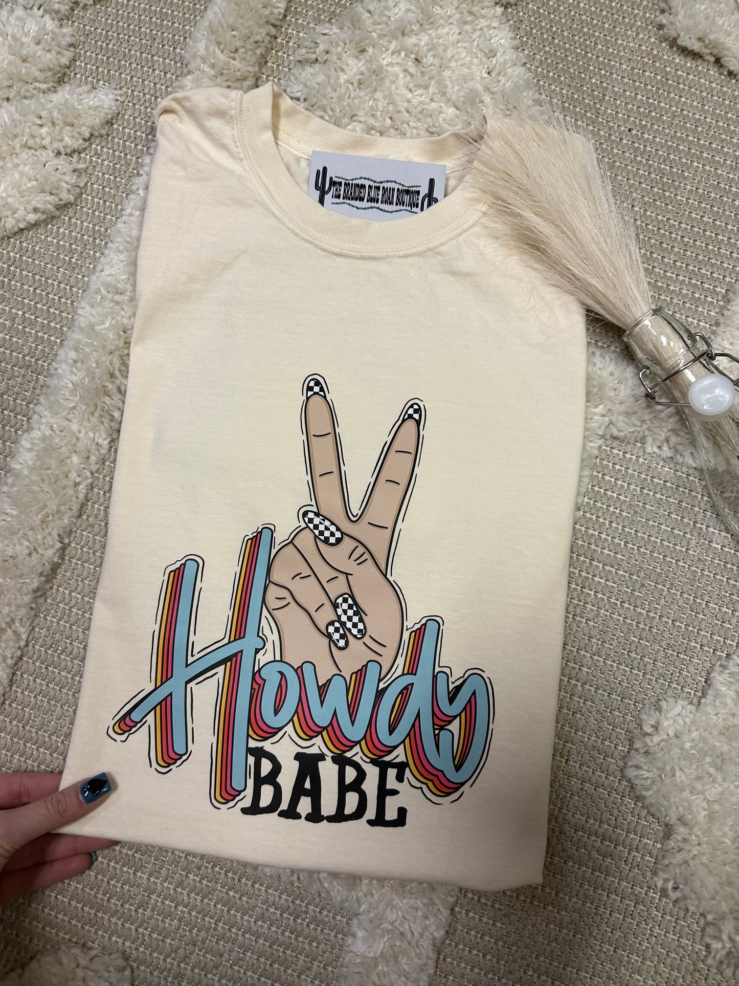 Howdy Babe graphic tee - Comfort Colors