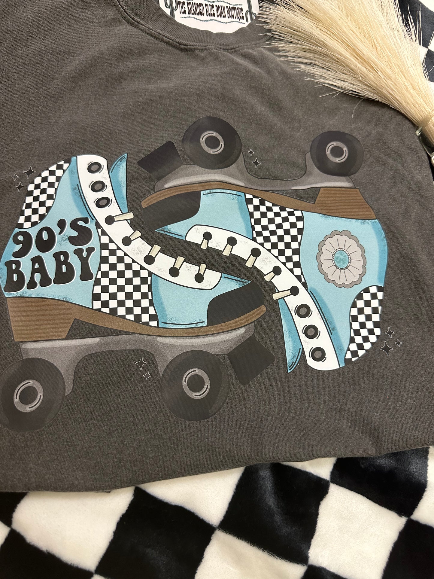 90’s baby western tee  - Comfort Colors