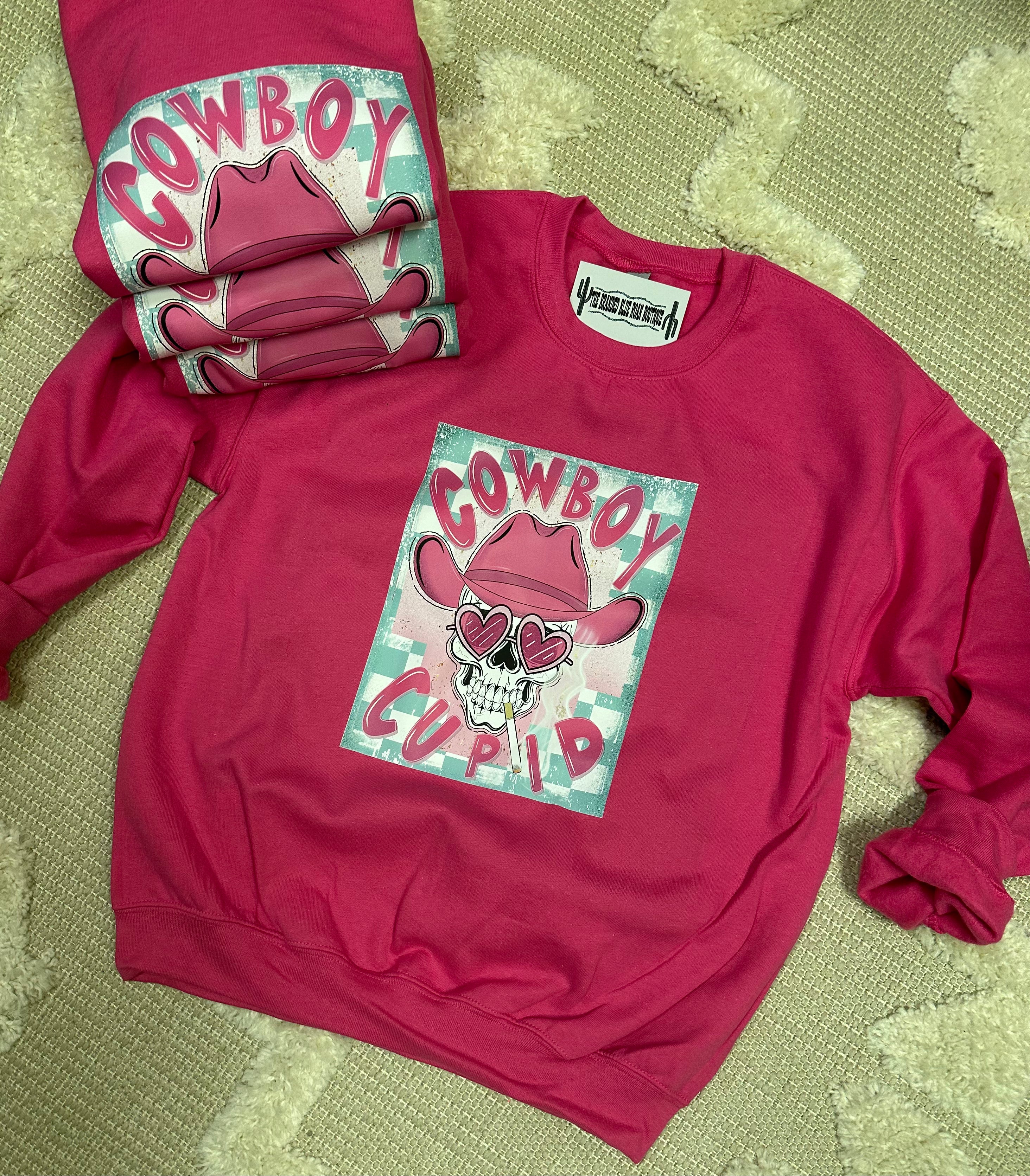 Cowboy Cupid valentines Graphic