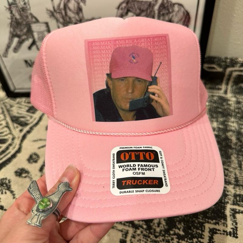 Pink 1-800-MAGA Trucker Hat - RTS