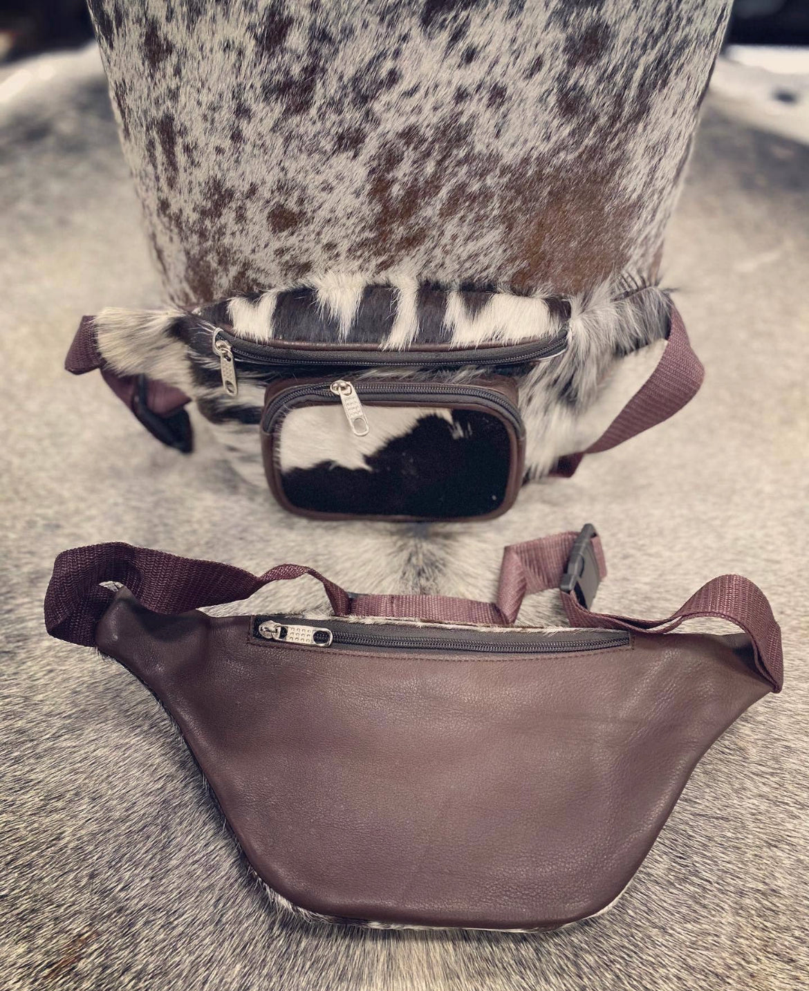 Cowhide Fanny Packs