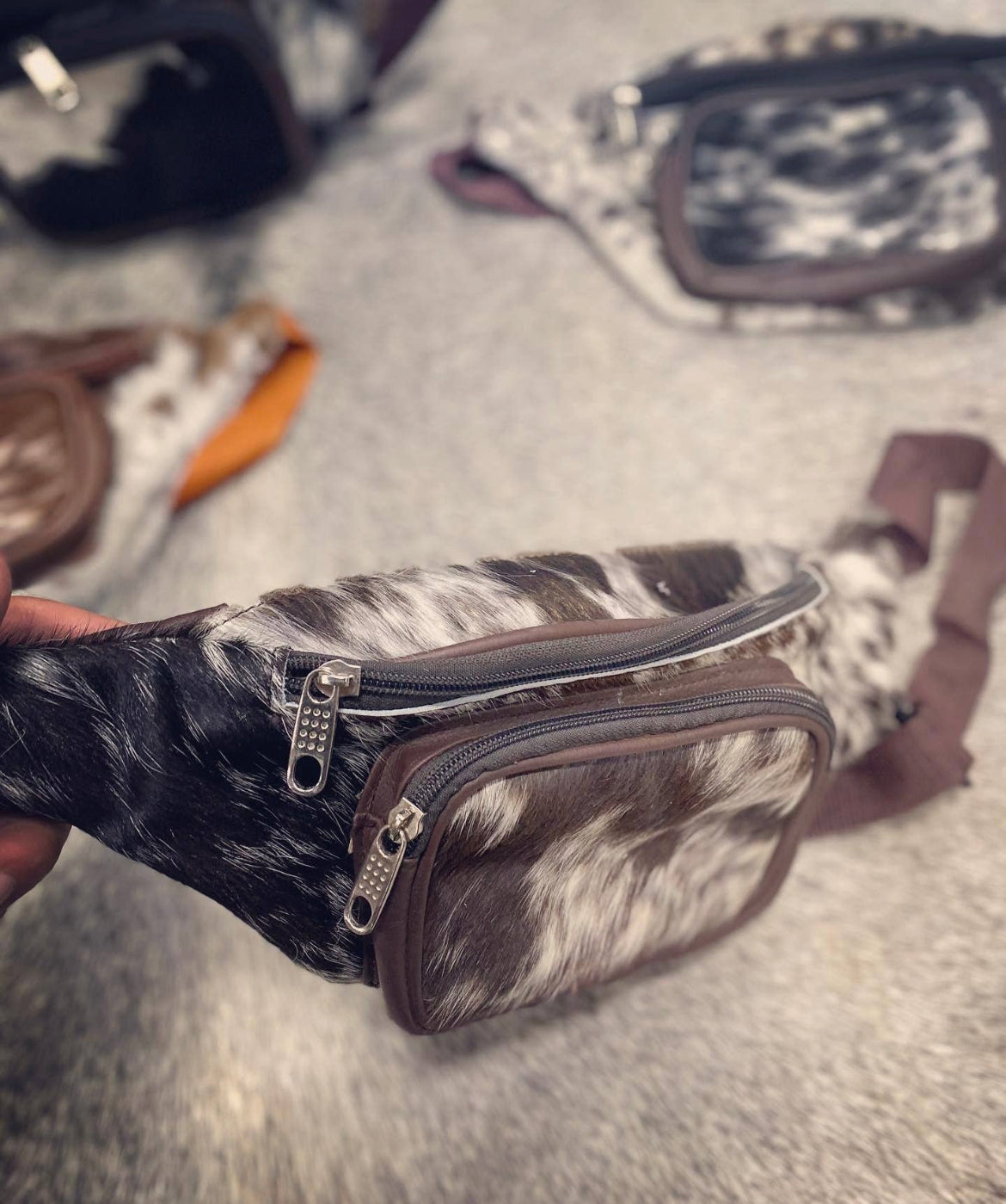 Cowhide Fanny Packs