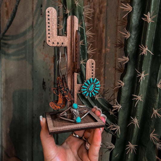 Western Cactus Jewelry Holder